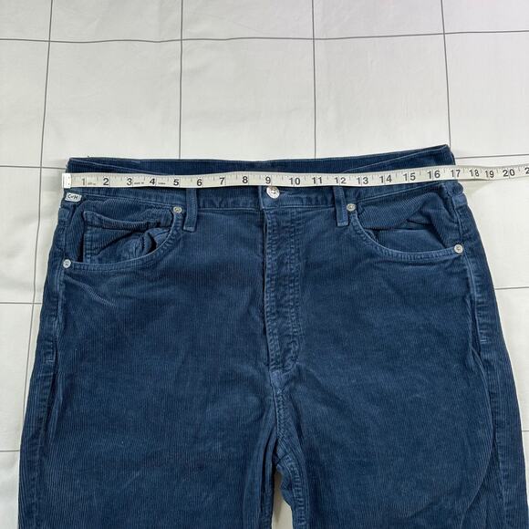 Citizens of Humanity Jeans Womens 32 Blue Jolene Corduroy Bluebird Vintage Slim - Picture 11 of 16